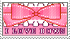 True I love pink and bows